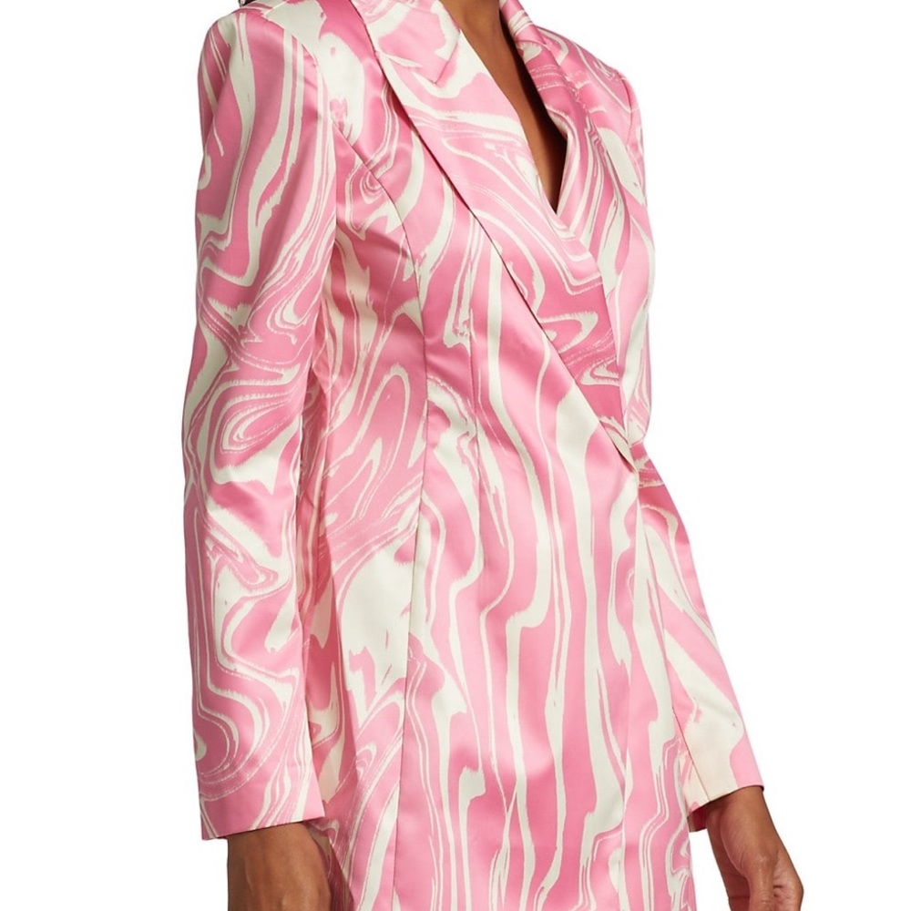 Rotate Shannon pink zebra print blazer dress nwt 8